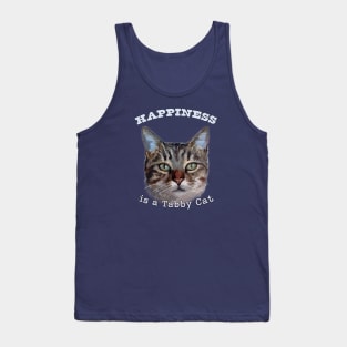 Happiness is a Tabby Cat - cute cat love Tank Top